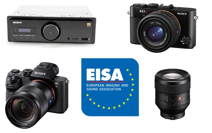 Sony décroche 5 prix EISA 2016