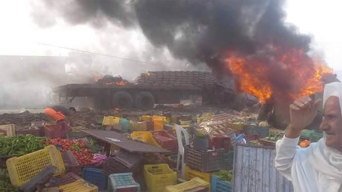 Kasserine : Interdiction de la circulation des poids lourds  Khemouda, lieu de l'accident du 31 aot 