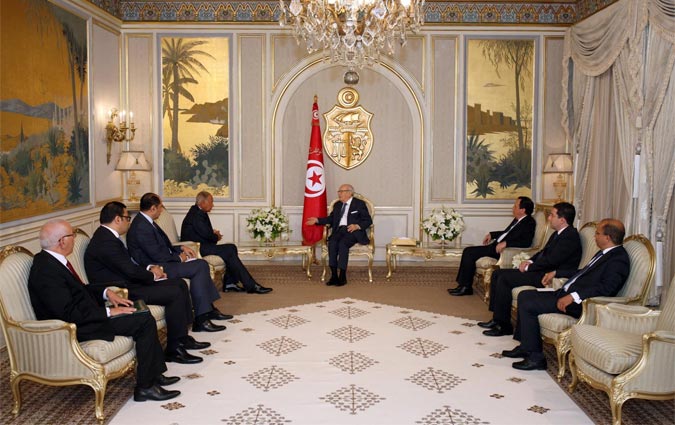 Bji Cad Essebsi reoit le secrtaire gnral de la Ligue des Etats arabes  Carthage
