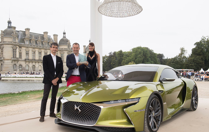 DS E-TENSE lue plus belle voiture du Concours d'Elgance de Chantilly
