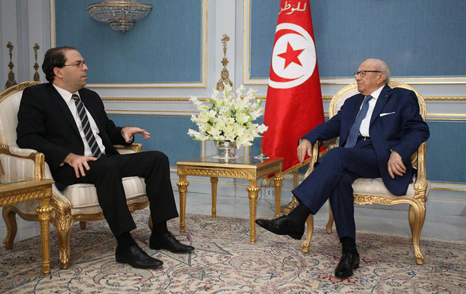 Rencontre entre Béji Caïd Essebsi et Youssef Chahed