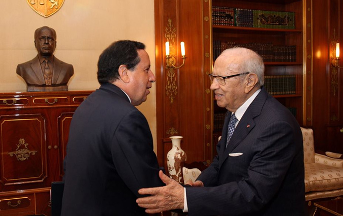 Béji Caïd Essebsi reçoit Khemaies Jhinaoui
