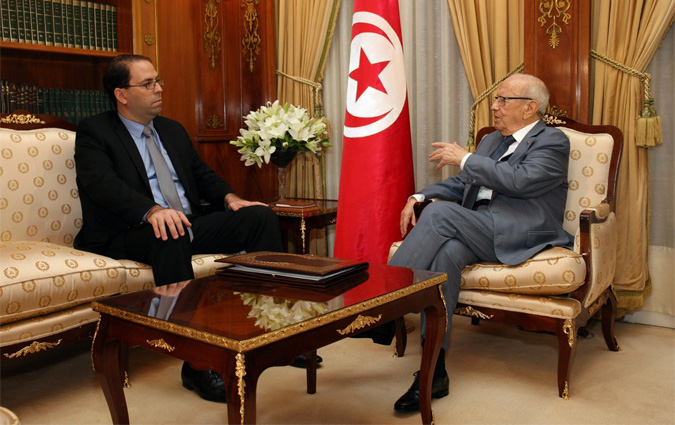 Bji Cad Essebsi rencontre Youssef Chahed  Carthage

