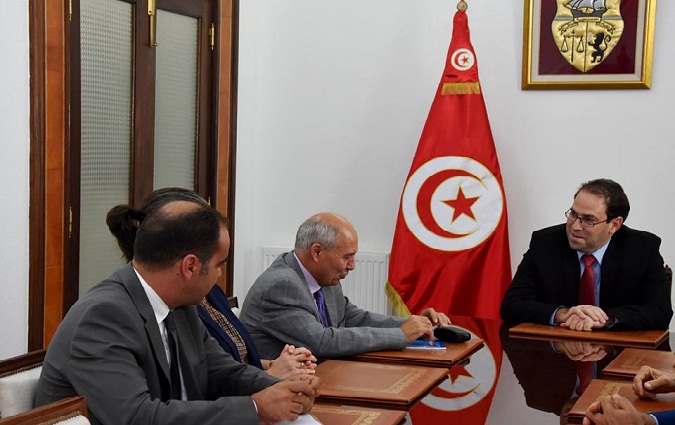 Runion de travail  la Kasbah entre Youssef Chahed et des membres de la HAICA