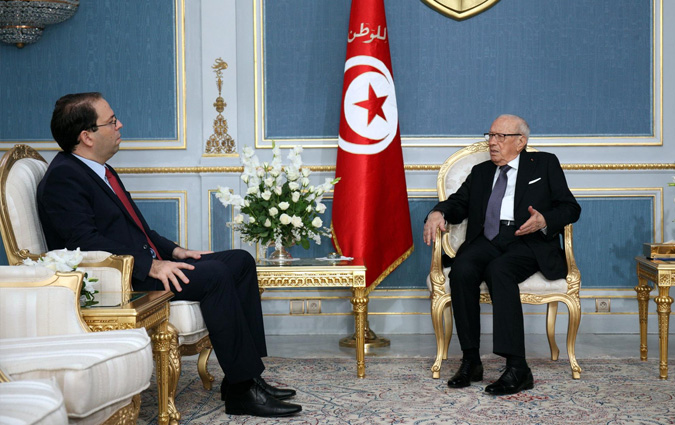 Carthage - Entretien entre Bji Cad Essebsi et Youssef Chahed

