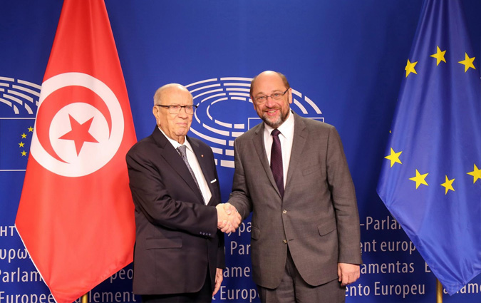 Martin Shultz reoit Bji Cad Essebsi

