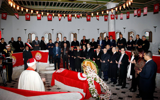 Tunisie  Commmoration de l'anniversaire de l'assassinat de Farhat Hached

