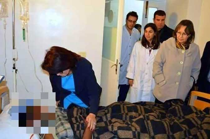 Samira Merai se rend au chevet de l'étudiante congolaise agressée
