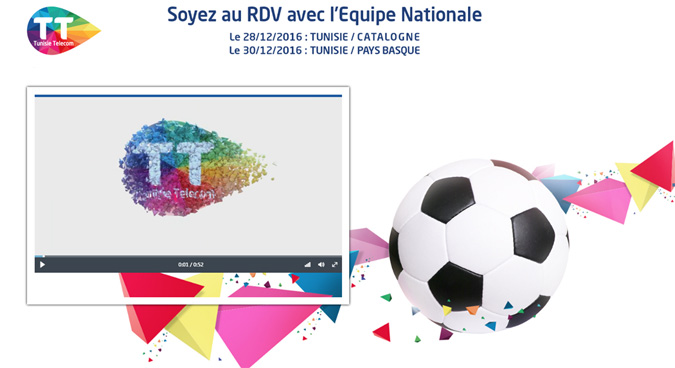 Avec Tunisie Telecom, soyez au rendez-vous avec le onze national !