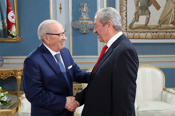 Béji Caïd Essebsi s'entretient avec Mohamed Ennaceur sur les priorités de l'ARP