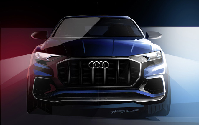 NAIAS : Premire mondiale de l'Audi Q8 concept

