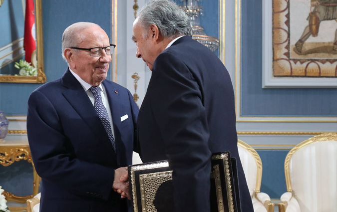 Bji Cad Essebsi reoit l'ancien secrtaire gnral de l'Union du Maghreb Arabe