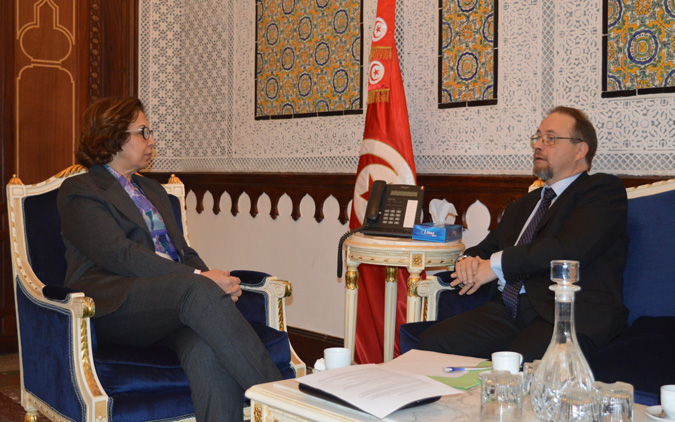 La ministre des Finances reoit l'ambassadeur de Belgique en Tunisie

