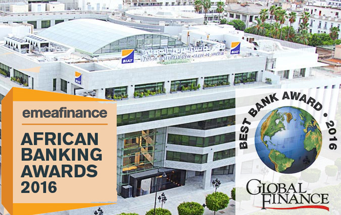 La BIAT lue meilleure banque en Tunisie par EMEA Finance et Global Finance

