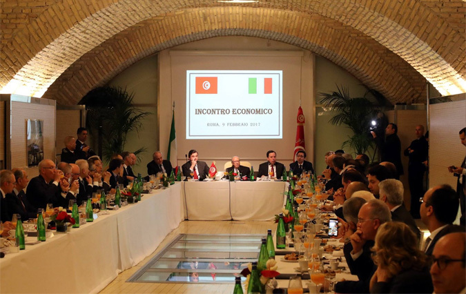 BCE prside la crmonie de signature d'accords de coopration entre la Tunisie et l'Italie

