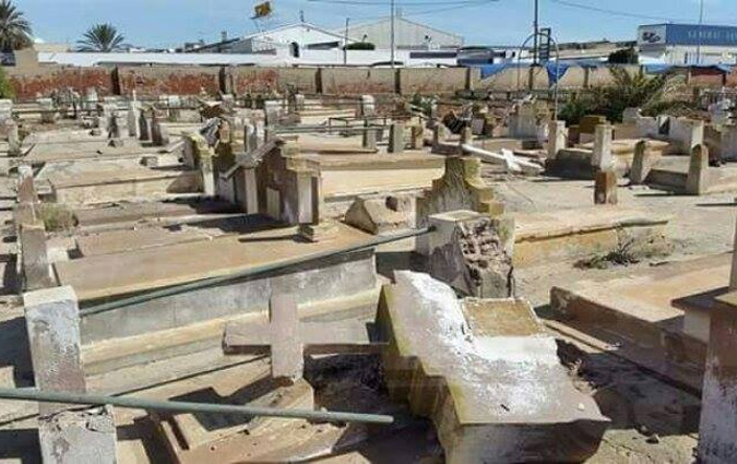 Le cimetière chrétien de Sfax saccagé

