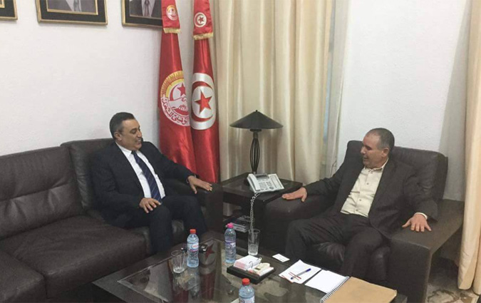 Rencontre entre Mehdi Jomâa et Noureddine Taboubi