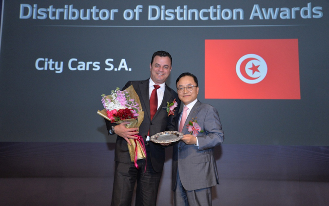 City Cars remporte le prix de distinction des distributeurs KIA de la région MEA