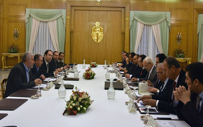 Réunion entre Youssef Chahed et les signataires de l'Accord de Carthage