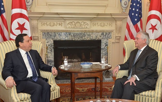 Khemaies Jhinaoui reçu à Washington par le secrétaire d'Etat américain Rex Tillerson