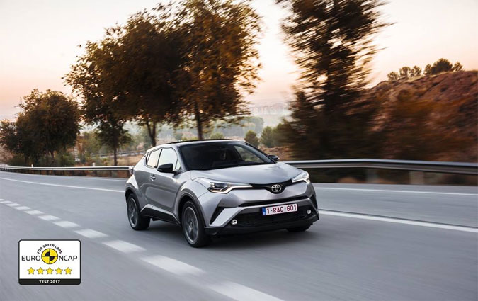 Le Toyota C-HR obtient 5 toiles aux crash-tests Euro NCAP