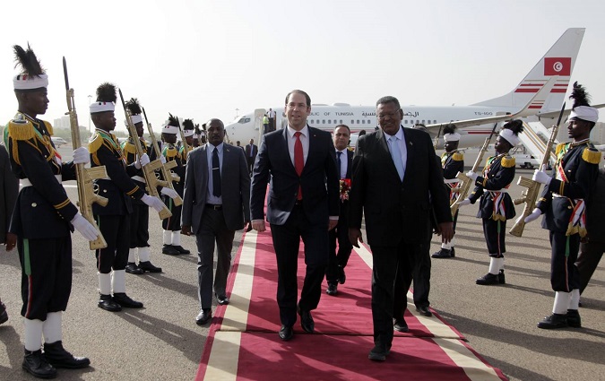 Youssef Chahed à Khartoum pour présider la haute commission mixte tuniso-soudanaise