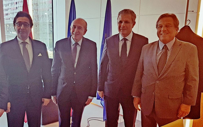 Mission Conect International-CPME France : Fadhel Abdelkafi rencontre Grard Collomb 