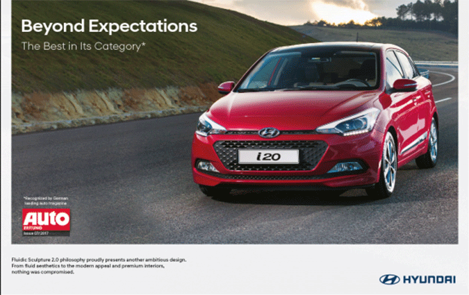 Hyundai i20, élue meilleure voiture de sa catégorie, selon Auto Zeitung