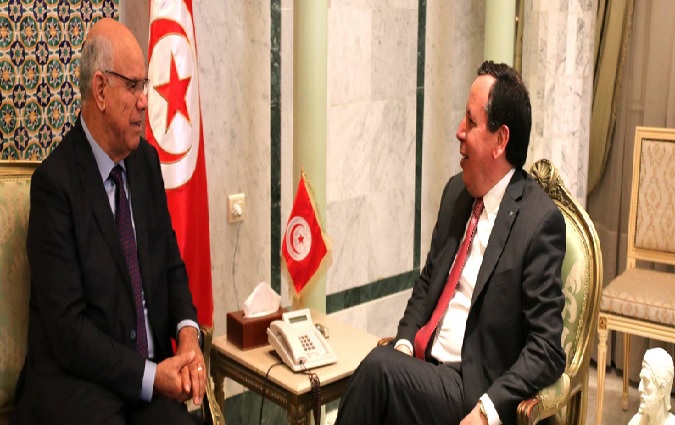 Khemaies Jhinaoui reçoit le vice-président du parlement libyen de Tobrouk