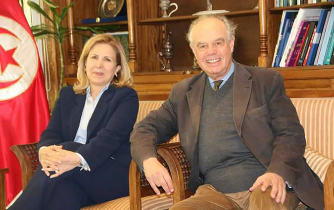 Selma Elloumi reoit Frdric Mitterand

