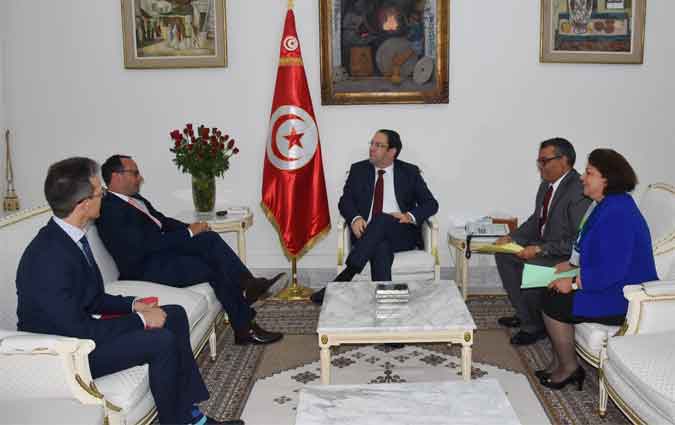 Youssef Chahed rencontre une dlgation du FMI

