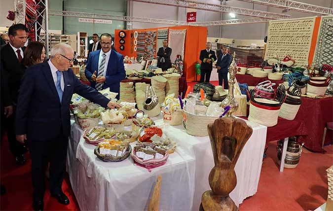 Béji Caïd Essebsi au Salon de l'artisanat