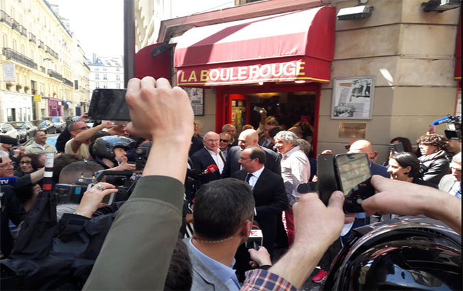 Un couscous tunisien pour Franois Hollande aprs la passation de pouvoir