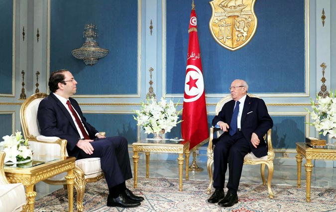 Béji Caïd Essebsi reçoit Youssef Chahed à Carthage
