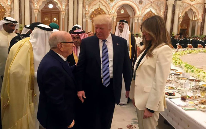 Rencontre improvise entre Bji Cad Essebsi et Donald Trump