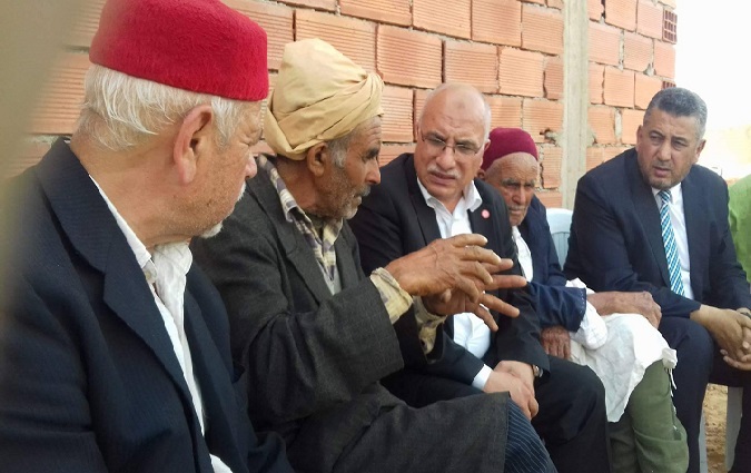 Tataouine - Ennahdha rend visite  la famille du dfunt Anouar Sikrafi 