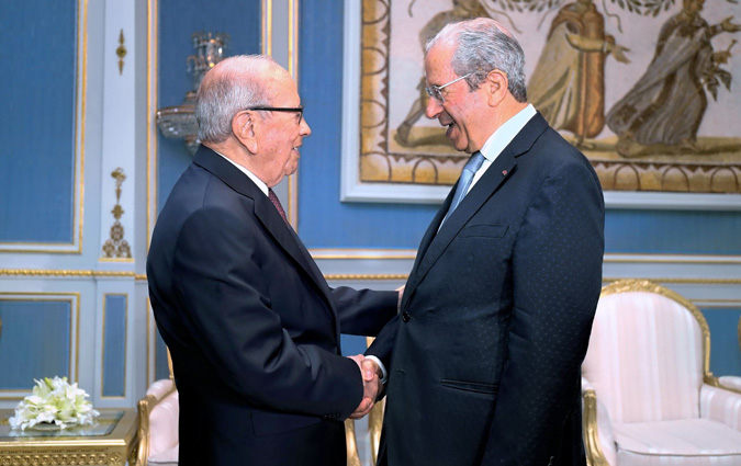 Béji Caïd Essebsi reçoit Mohamed Ennaceur