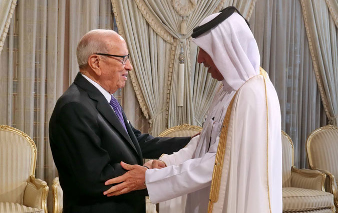 Béji Caïd Essebsi reçoit le ministre d'Etat qatari aux Affaires étrangères