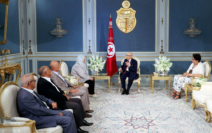 Le président de la République reçoit une délégation de la fondation Mohamed Brahmi