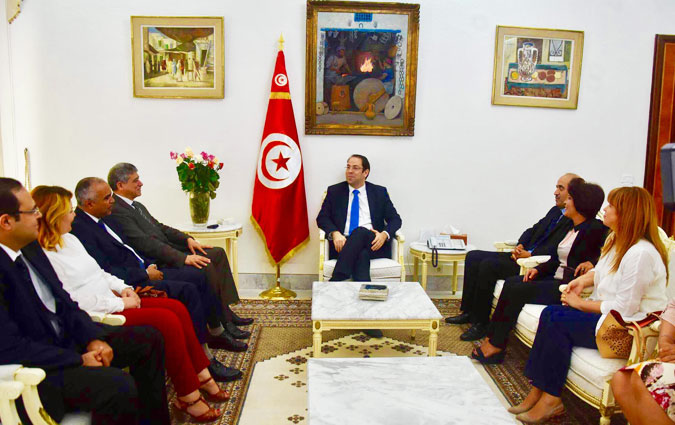 Youssef Chahed reçoit une délégation du Conseil Supérieur de la Magistrature