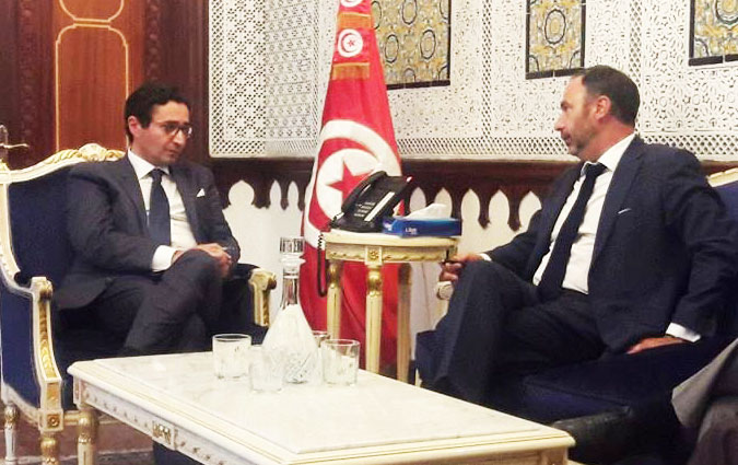 Fadhel Abdelkefi reçoit Patrice Bergamini
