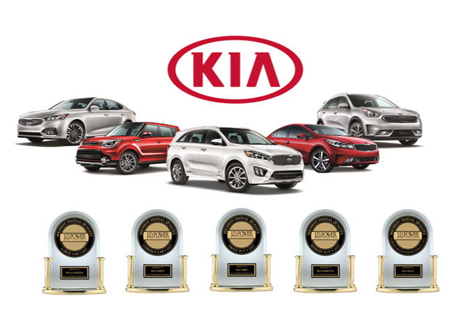 J.D. Power : Kia en tête du classement sur la qualité initiale, pour la 2ème année consécutive