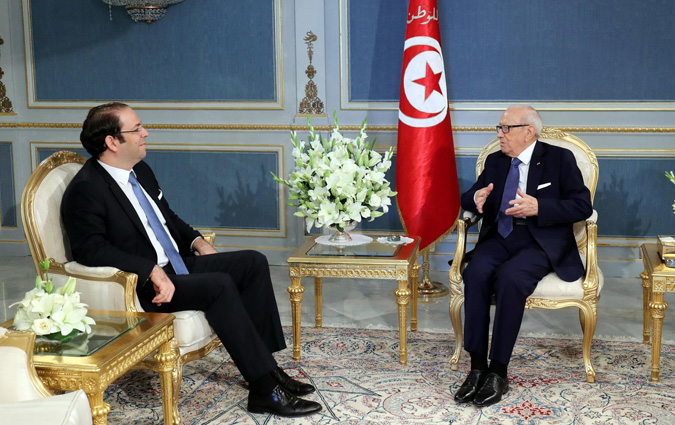 Béji Caïd Essebsi reçoit Youssef Chahed