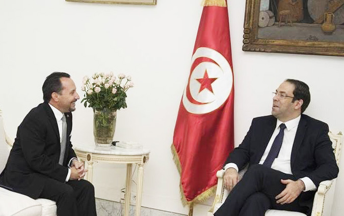 Youssef Chahed reçoit Daniel Rubinstein