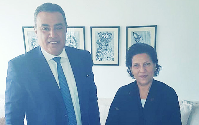 Mehdi Jomâa rend visite à Radhia Nasraoui