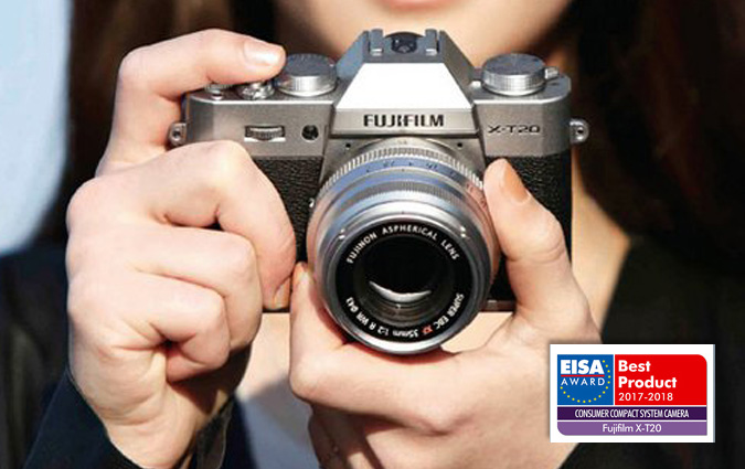 EISA Awards 2017 : Le Fujifilm X-T20 élu Meilleur Produit dans la catégorie des Appareils Hybrides Grand Public