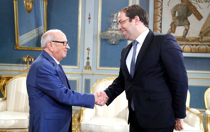 Béji Caïd Essebsi reçoit Youssef Chahed à Carthage