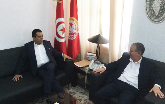 Noureddine Taboubi reoit Slim Riahi
