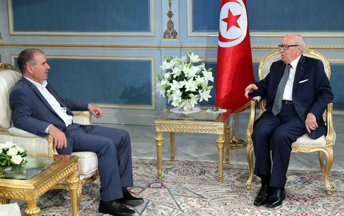 Béji Caïd Essebsi reçoit Noureddine Taboubi