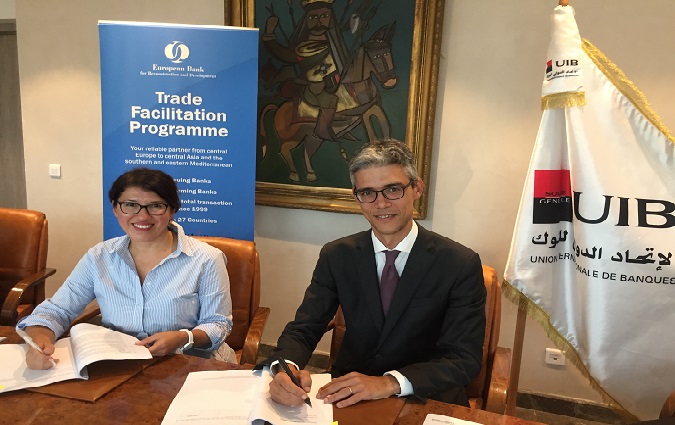 L'UIB et la BERD, signent un accord de partenariat de financement du commerce extrieur